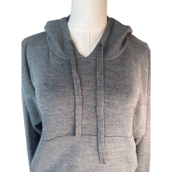 ZARA Gray Medium Hoodie Medium Acrylic Sweater - Picture 6 of 11